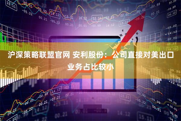 沪深策略联盟官网 安利股份：公司直接对美出口业务占比较小