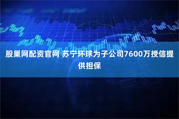 股巢网配资官网 苏宁环球为子公司7600万授信提供担保
